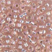 Miyuki seed beads 6/0 - Silverlined light blush ab 6-1023